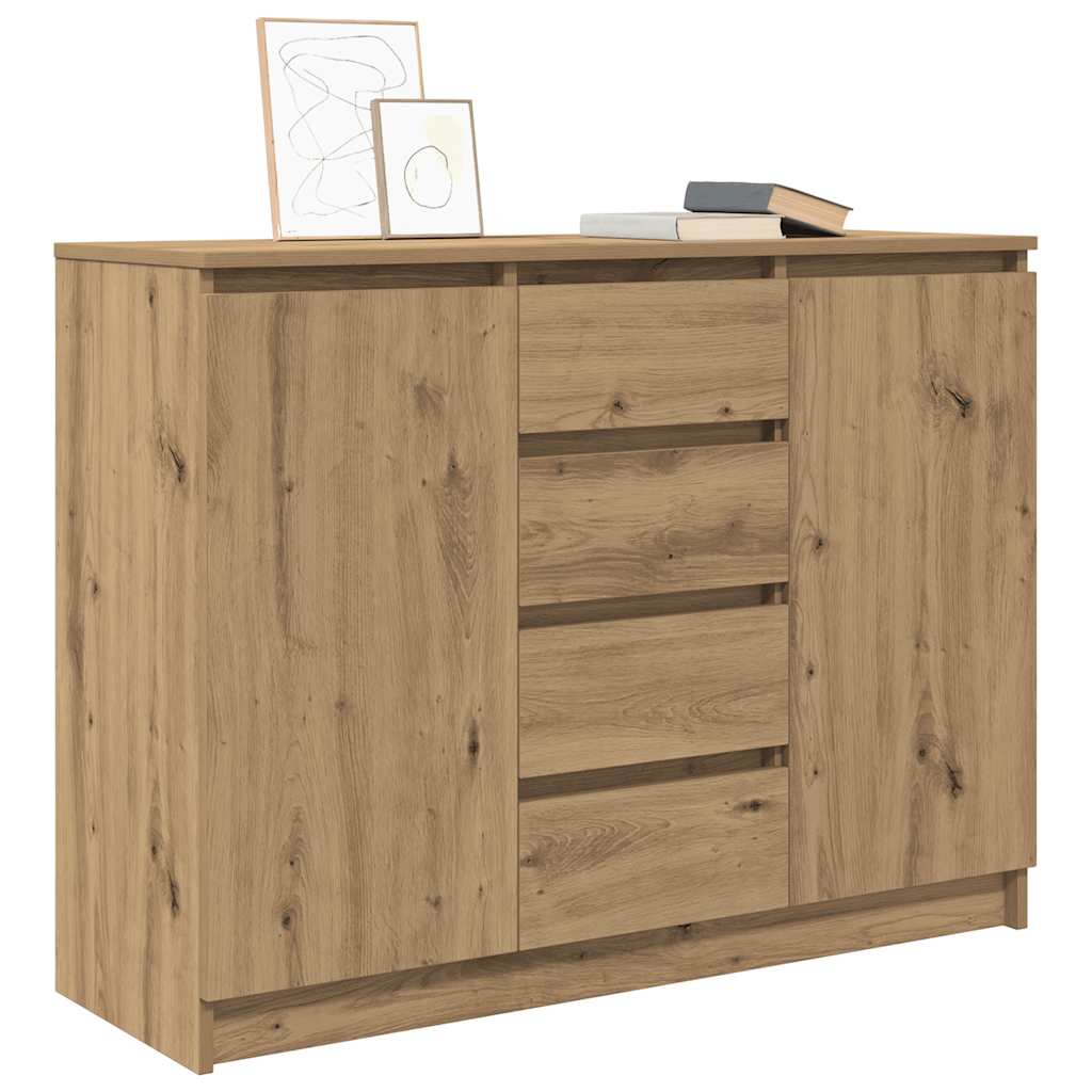 Příborník Se Zásuvkami Artisan Dub Kompozitní Dřevo