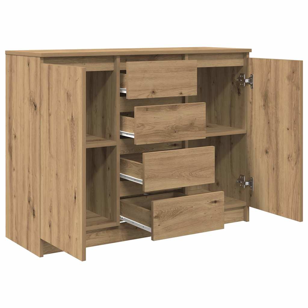 Příborník Se Zásuvkami Artisan Dub Kompozitní Dřevo
