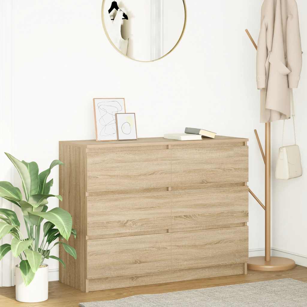 Příborník 100X35X76 Cm Kompozitní Dřevo