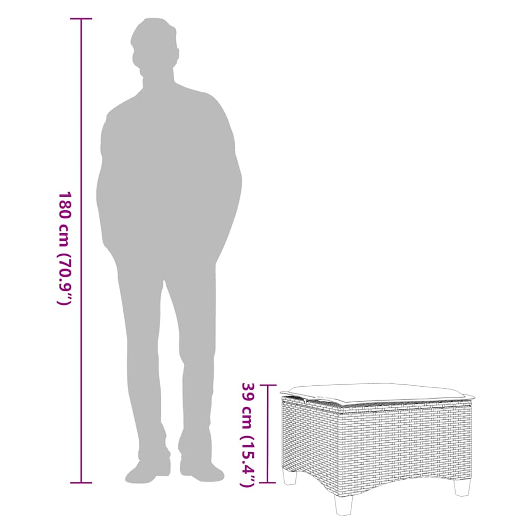 Zahradní Stoličky S Poduškami 2 Ks Šedé 55X55X36 Cm Polyratan