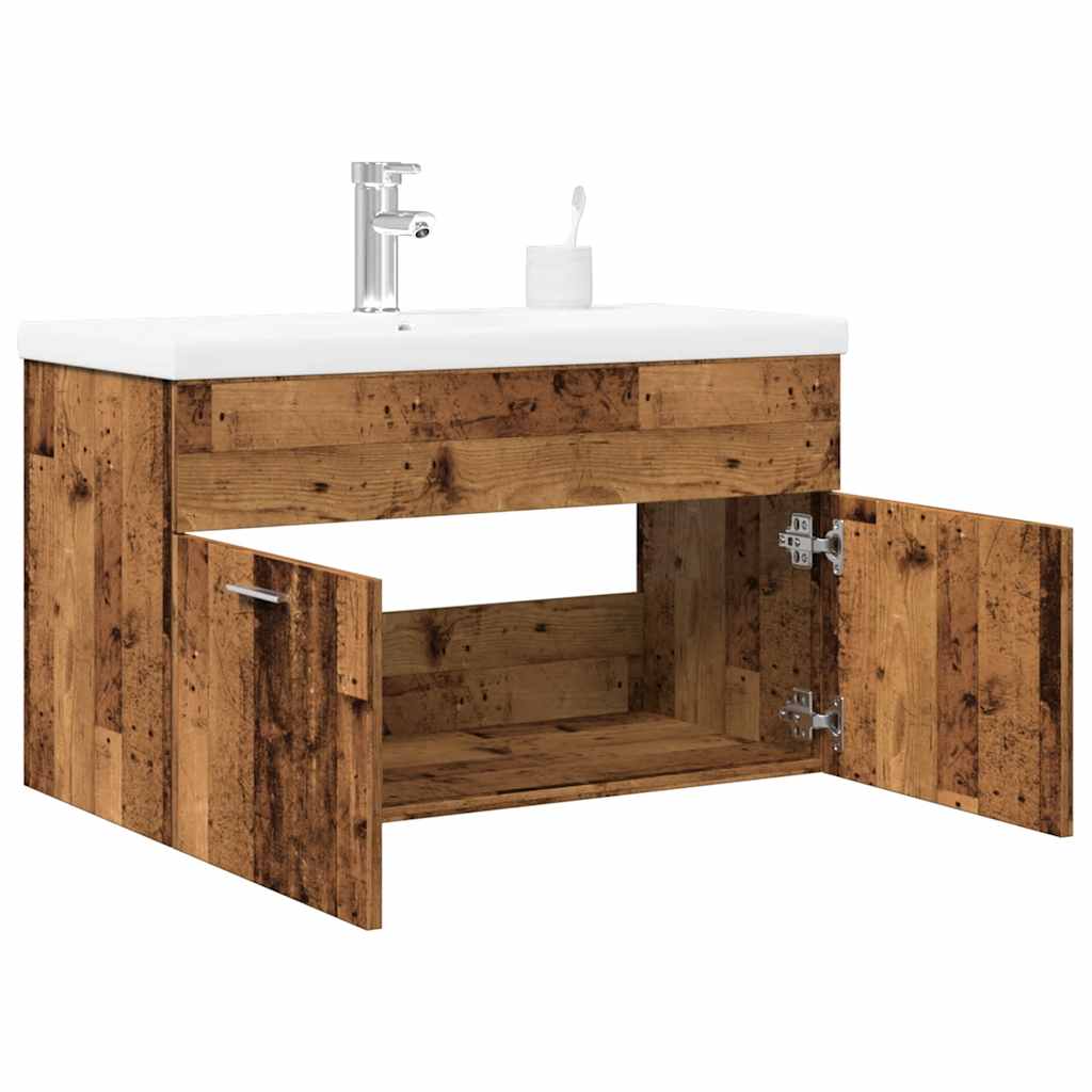 Koupelnová Skříňka Se Zápustným Umyvadlem Old Wood Staré Dřevo