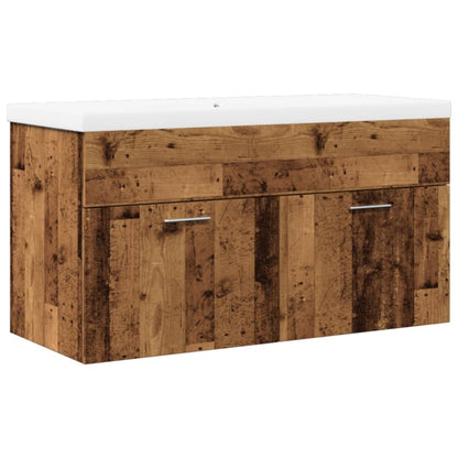 Koupelnová Skříňka Se Zápustným Umyvadlem Old Wood Staré Dřevo