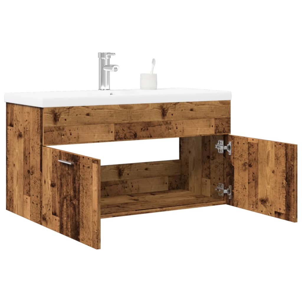 Koupelnová Skříňka Se Zápustným Umyvadlem Old Wood Staré Dřevo