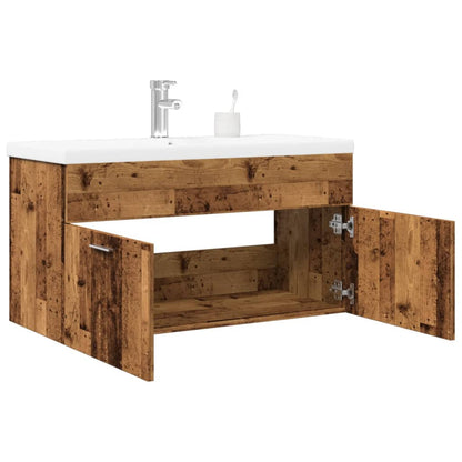 Koupelnová Skříňka Se Zápustným Umyvadlem Old Wood Staré Dřevo