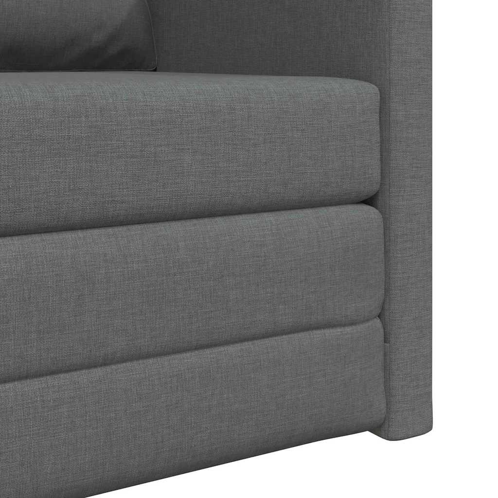 Pohovka Na Spaní 60Cm Tmavě Šedá Textil