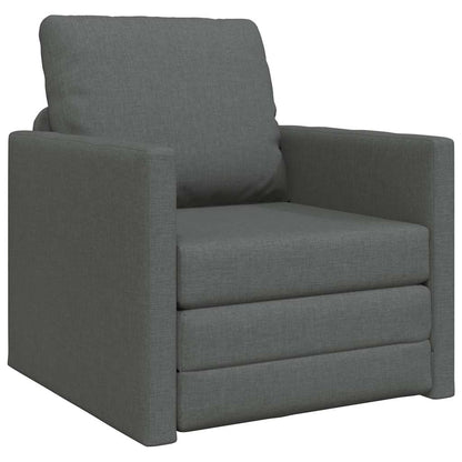 Pohovka Na Spaní 60Cm Tmavě Šedá Textil