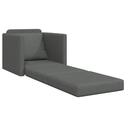 Pohovka Na Spaní 60Cm Tmavě Šedá Textil