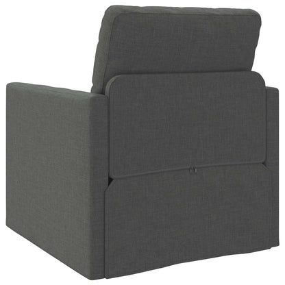 Pohovka Na Spaní 60Cm Tmavě Šedá Textil