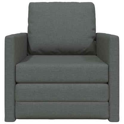 Pohovka Na Spaní 60Cm Tmavě Šedá Textil