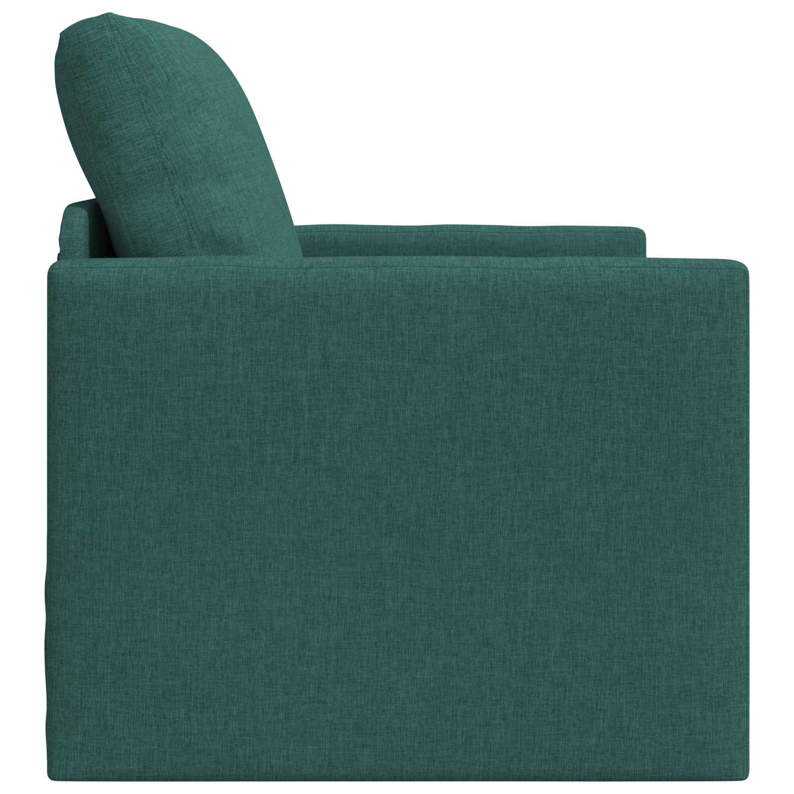 Pohovka Na Spaní Tmavě Zelená 74 X 77 X 81 Cm Textil