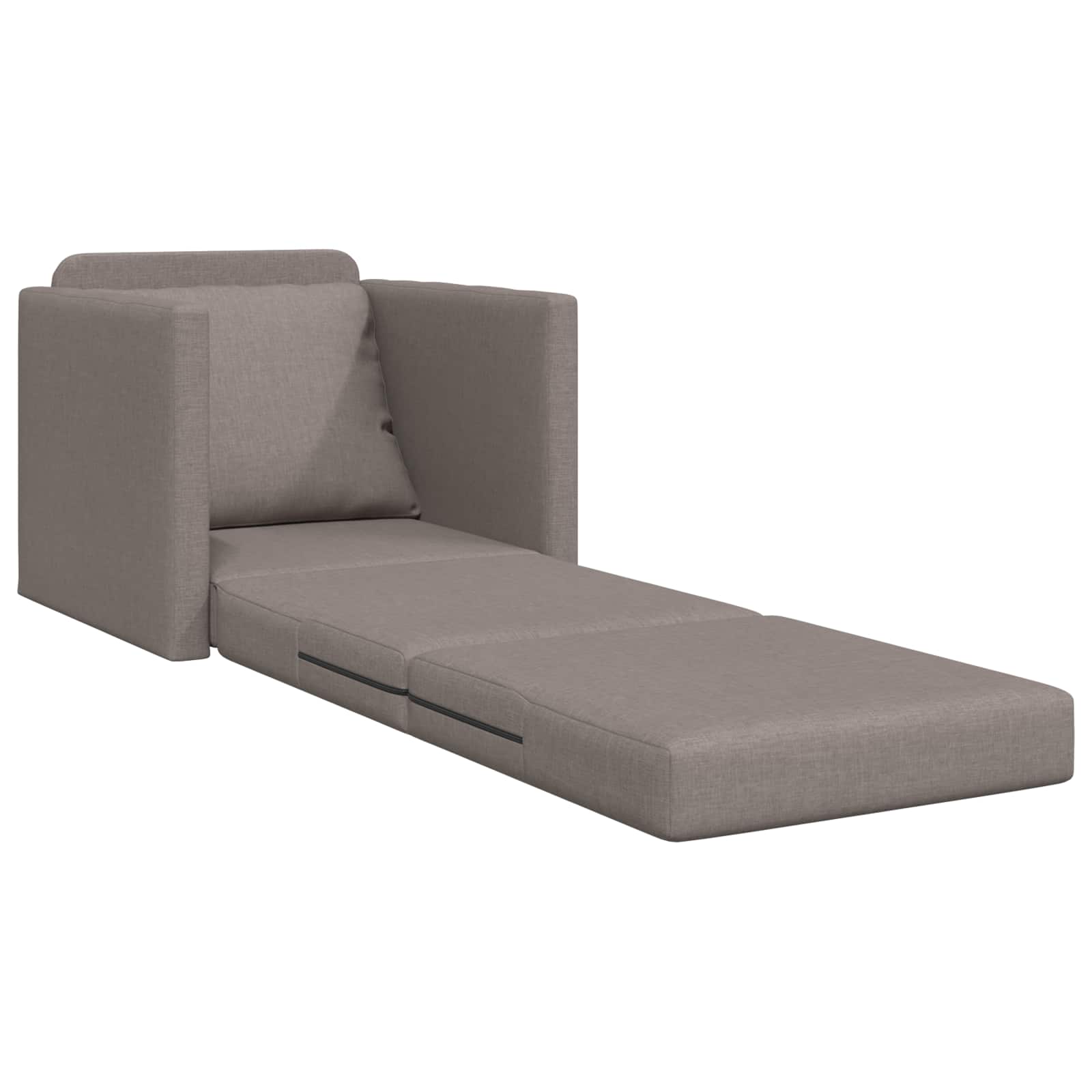 Pohovka Na Spaní Taupe 74 X 77 X 81 Cm Textil