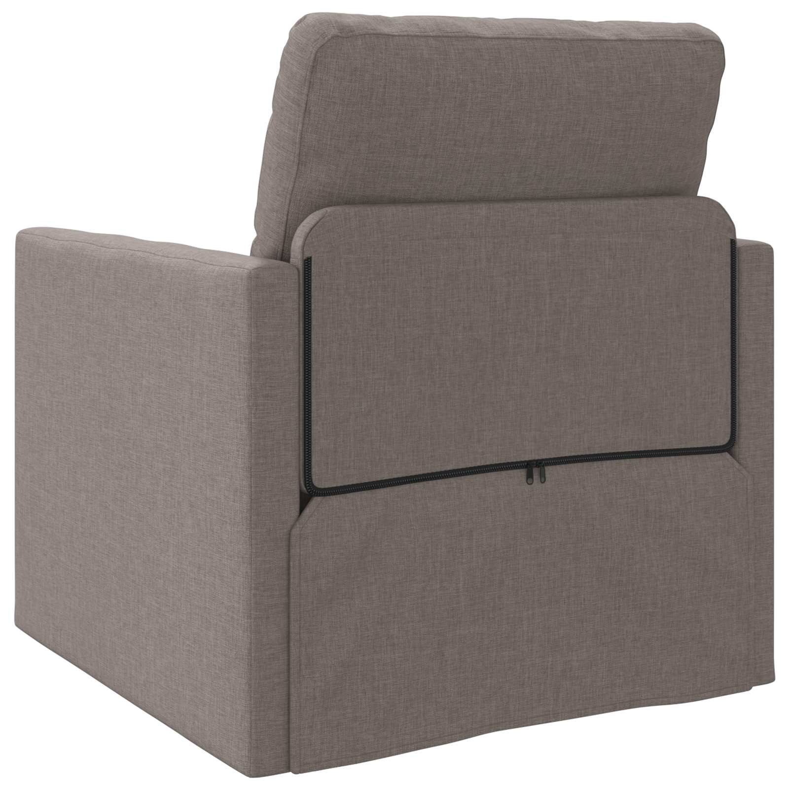 Pohovka Na Spaní Taupe 74 X 77 X 81 Cm Textil