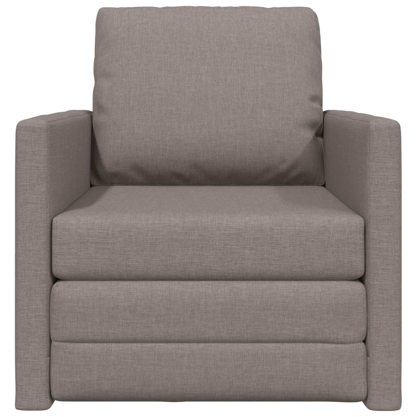Pohovka Na Spaní Taupe 74 X 77 X 81 Cm Textil