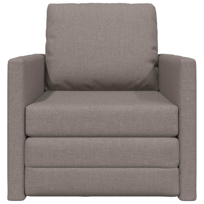 Pohovka Na Spaní Taupe 74 X 77 X 81 Cm Textil