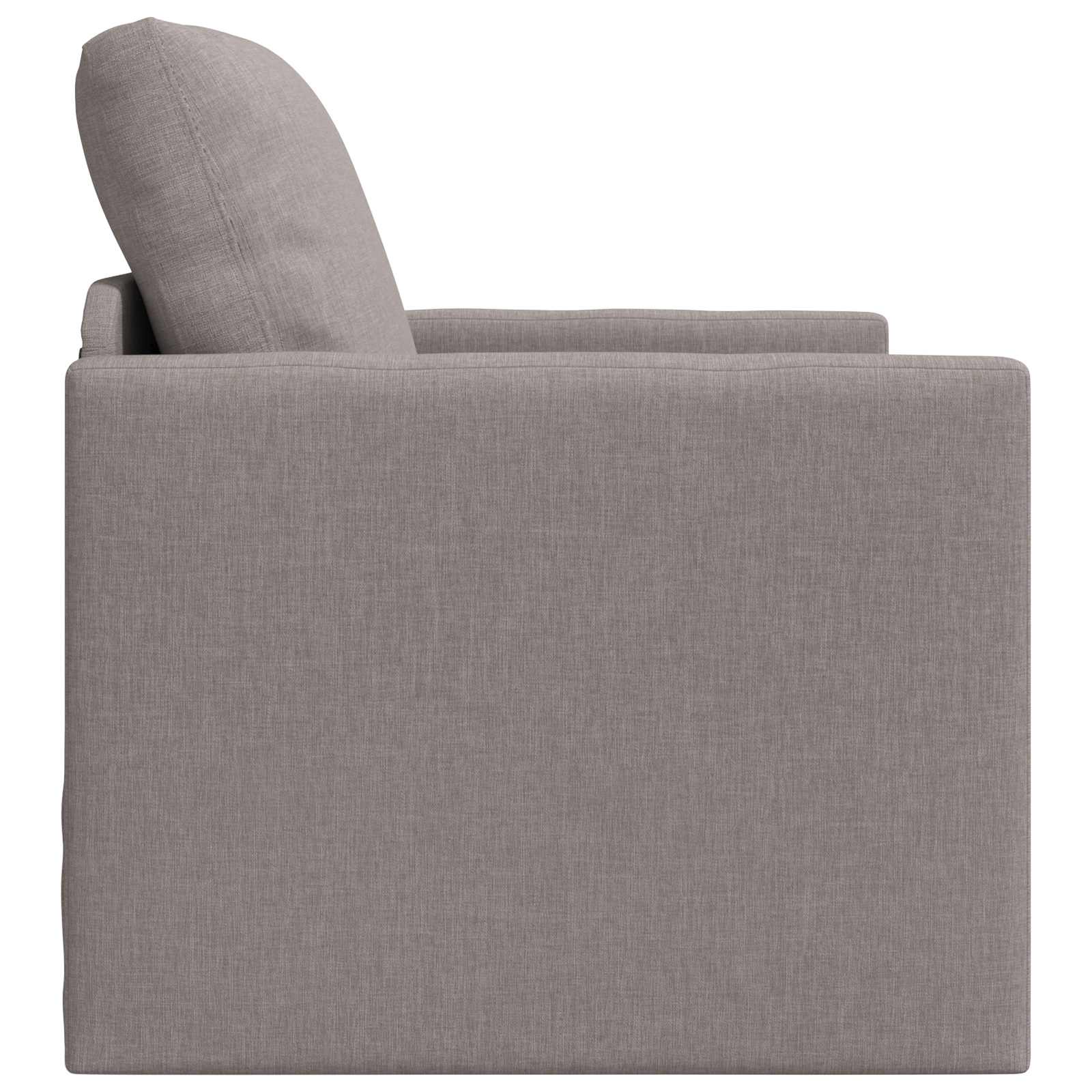 Pohovka Na Spaní Taupe 74 X 77 X 81 Cm Textil