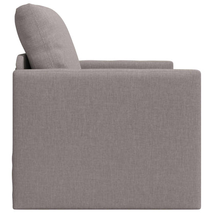 Pohovka Na Spaní Taupe 74 X 77 X 81 Cm Textil
