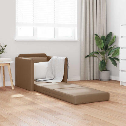 Pohovka Na Spaní 60Cm Cappuccino Umělá Kůže