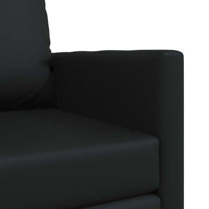 Pohovka Na Spaní 60Cm Černá Umělá Kůže