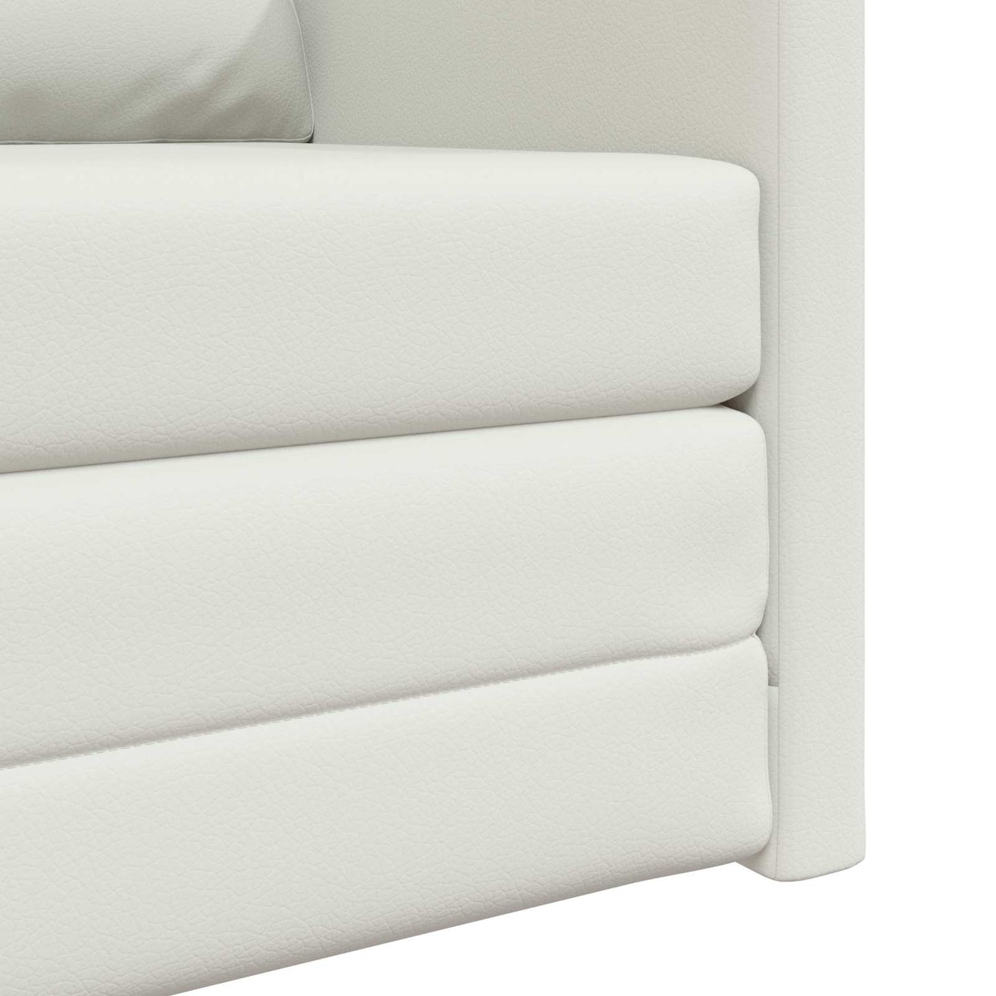 Pohovka Na Spaní 60Cm Bílá Umělá Kůže