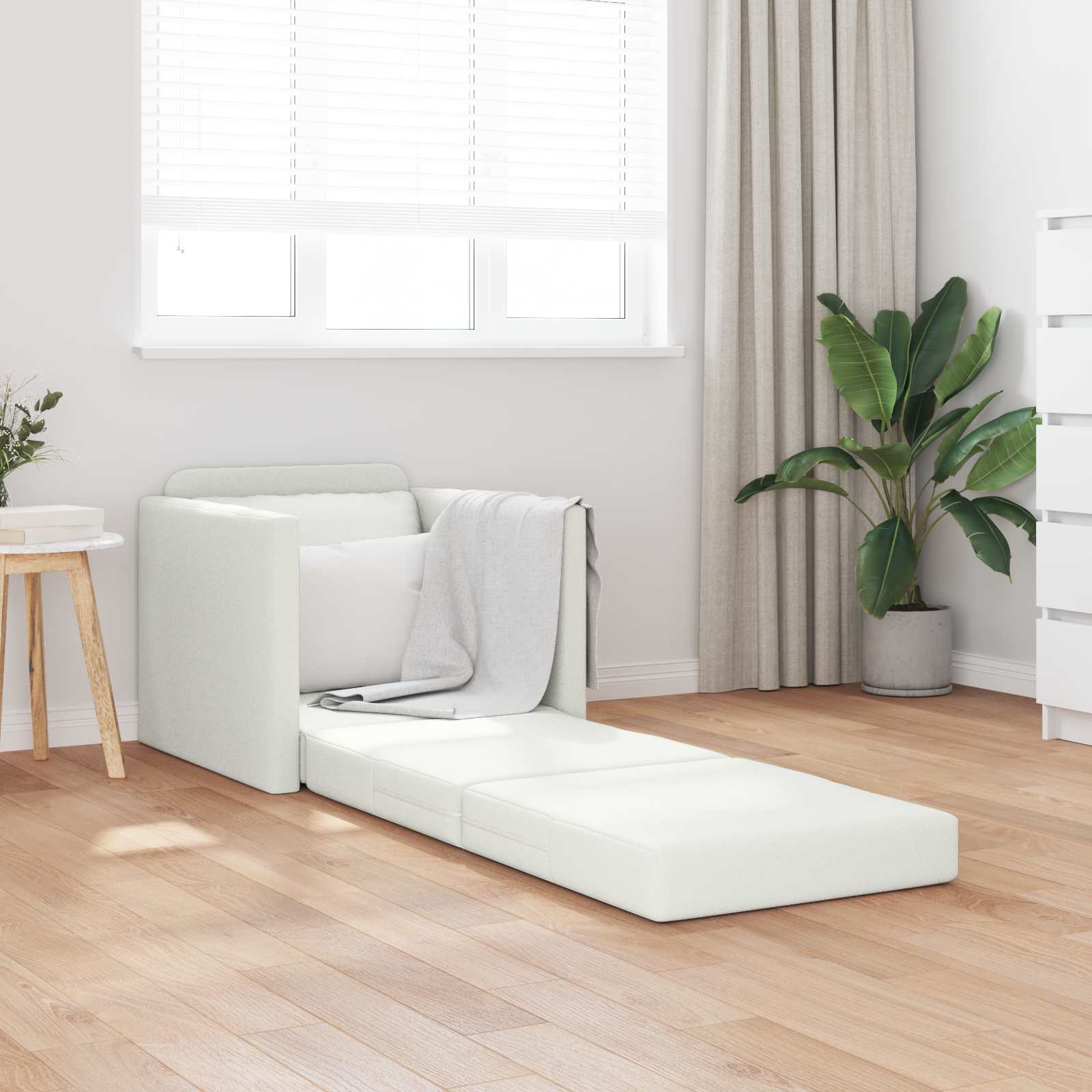 Pohovka Na Spaní 60Cm Bílá Umělá Kůže