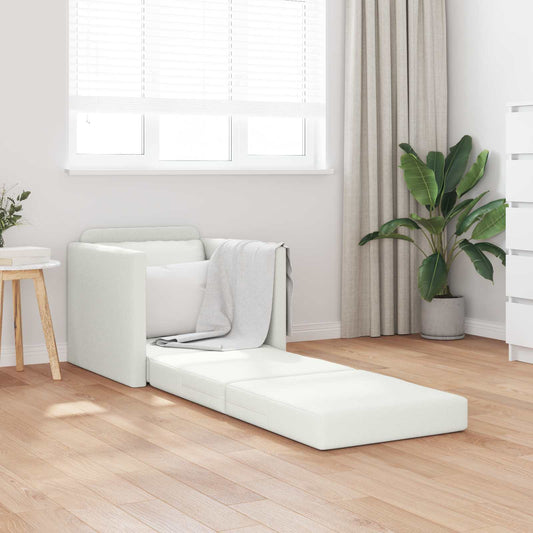 Pohovka Na Spaní 60Cm Bílá Umělá Kůže