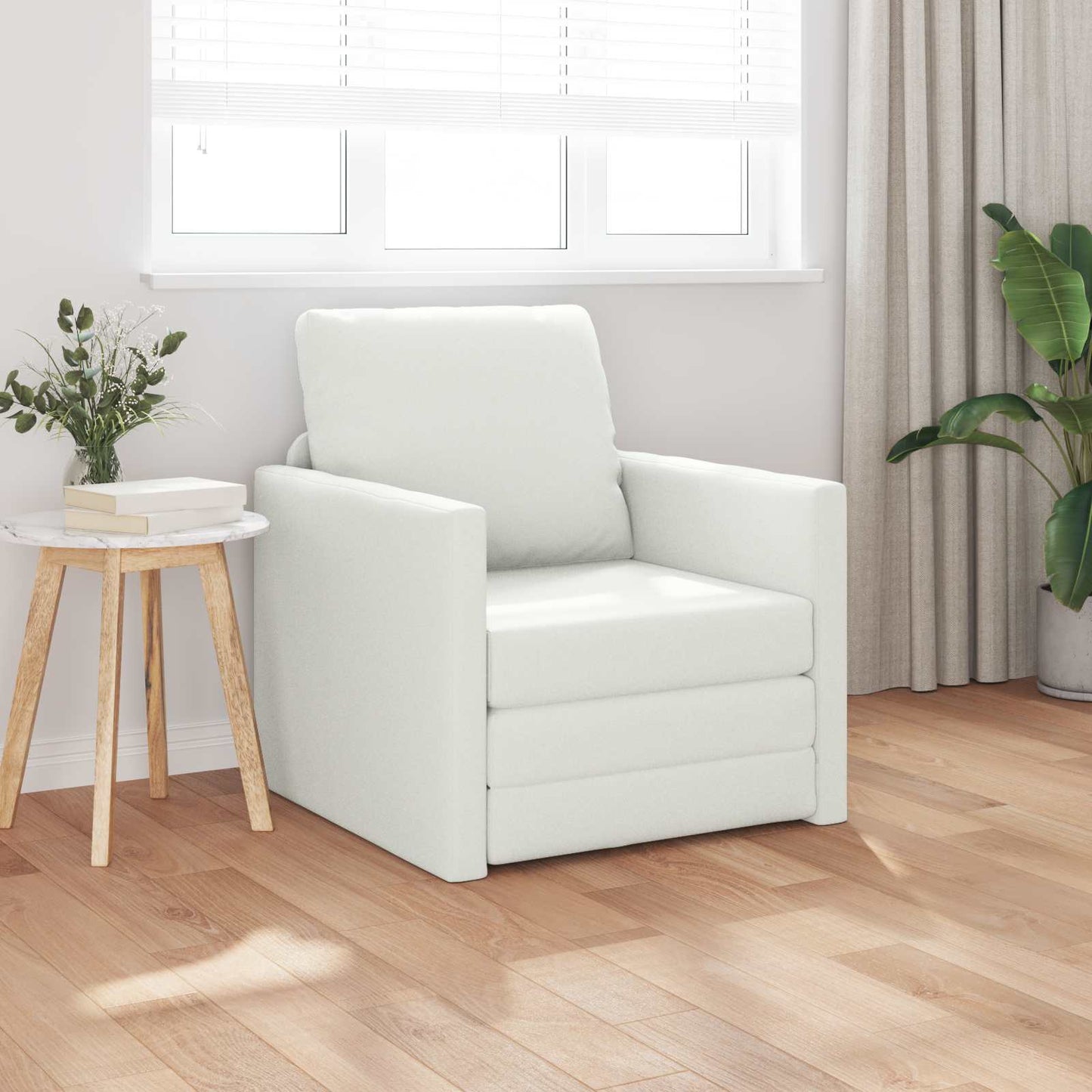 Pohovka Na Spaní 60Cm Bílá Umělá Kůže