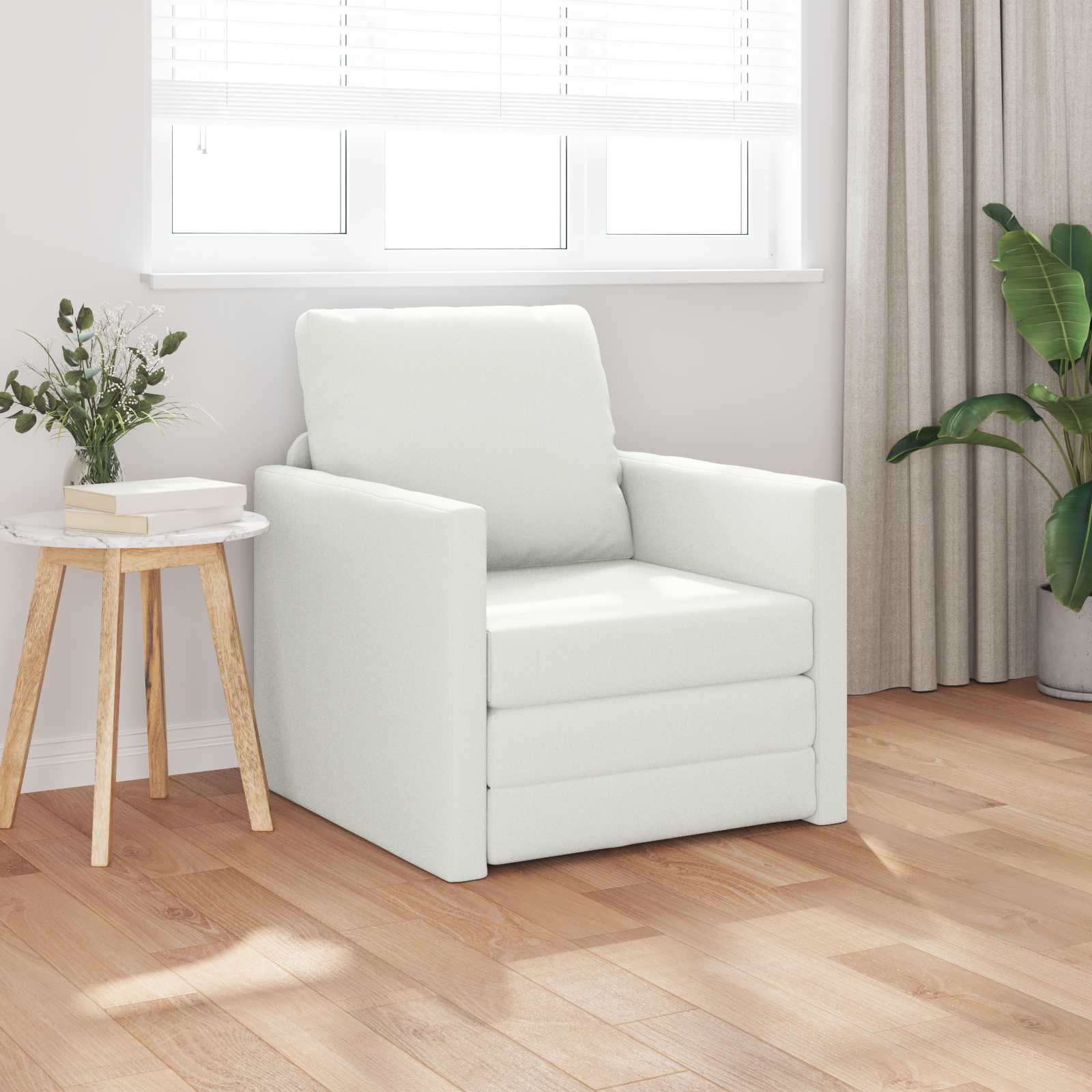 Pohovka Na Spaní 60Cm Bílá Umělá Kůže