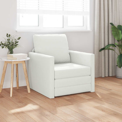 Pohovka Na Spaní 60Cm Bílá Umělá Kůže