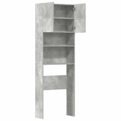 Skříňka Na Pračku Concrete Grey 64X24X190 Cm Dřevěná Konstrukce