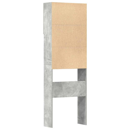 Skříňka Na Pračku Concrete Grey 64X24X190 Cm Dřevěná Konstrukce