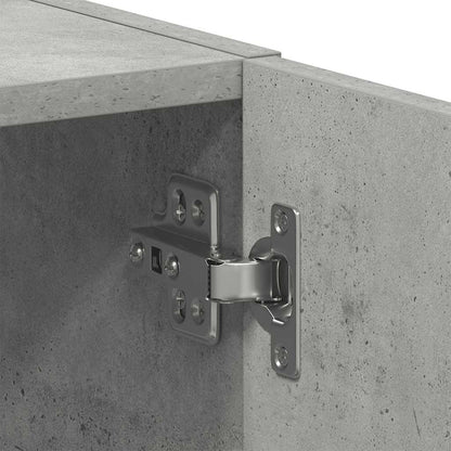 Skříňka Na Pračku Concrete Grey 64X24X190 Cm Dřevěná Konstrukce