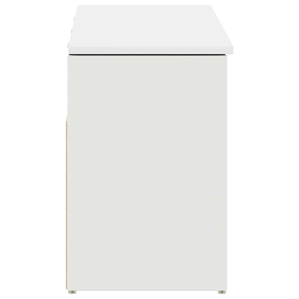 Botník Bílý 102X30,5X45 Cm Kompozitní Dřevo