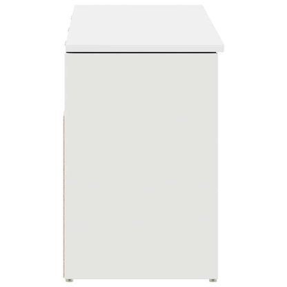 Botník Bílý 102X30,5X45 Cm Kompozitní Dřevo