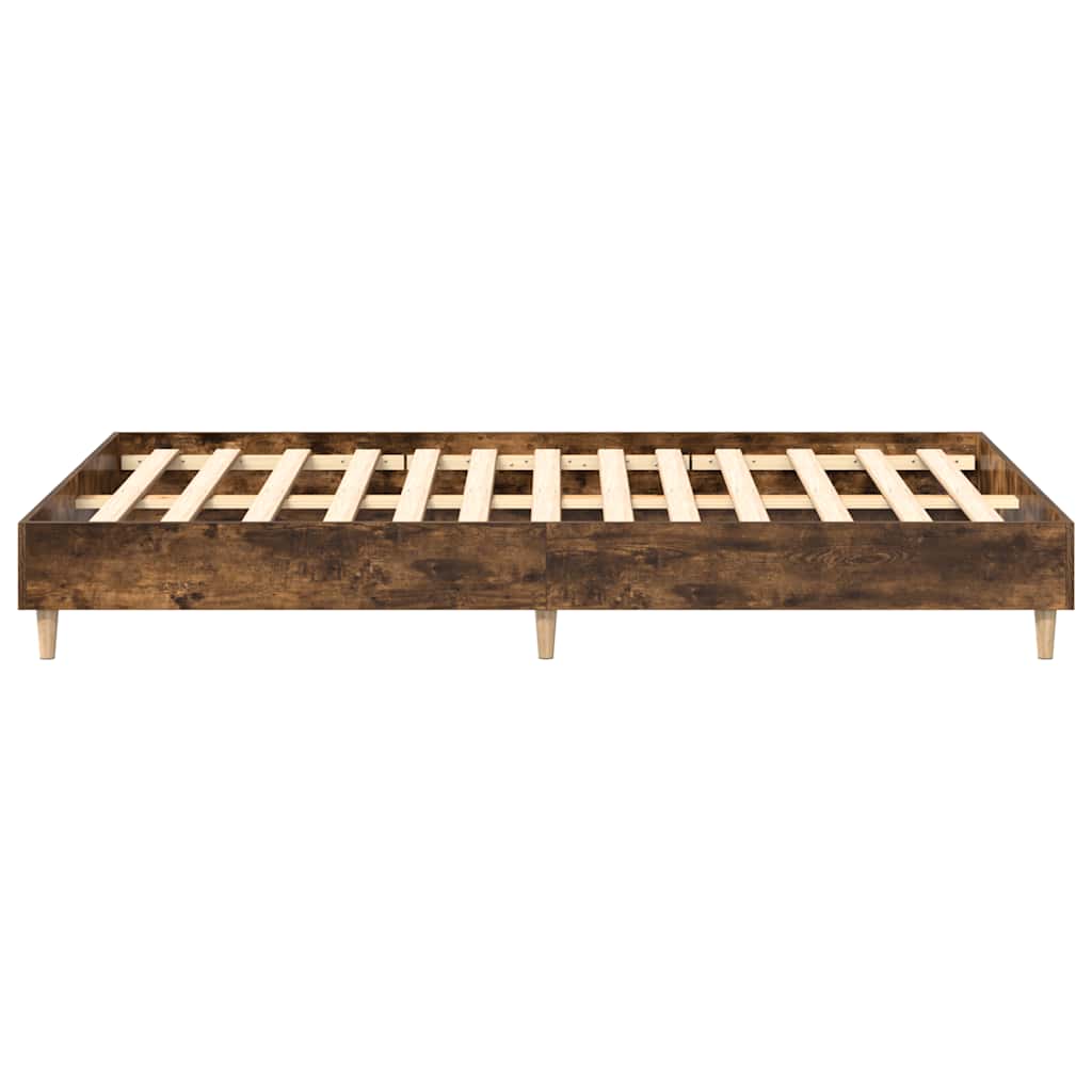 Rám Postele Bez Matrace Kouřový Dub 120X200 Cm Engineered Wood