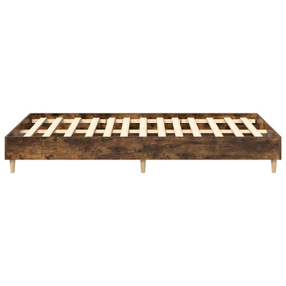 Rám Postele Bez Matrace Kouřový Dub 120X200 Cm Engineered Wood