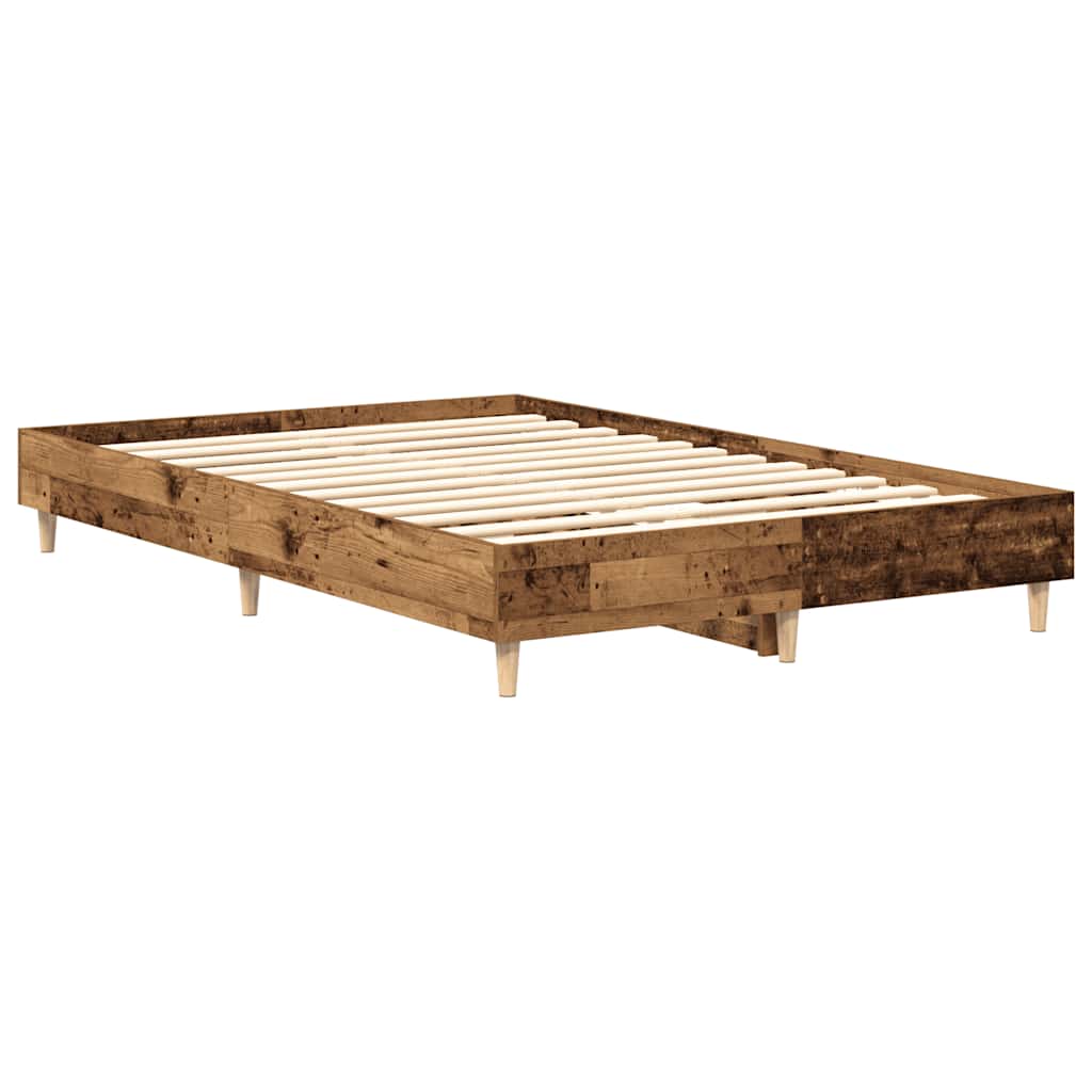 Rám Postele Bez Matrace Staré Dřevo 120X200 Cm Kompozitní Dřevo