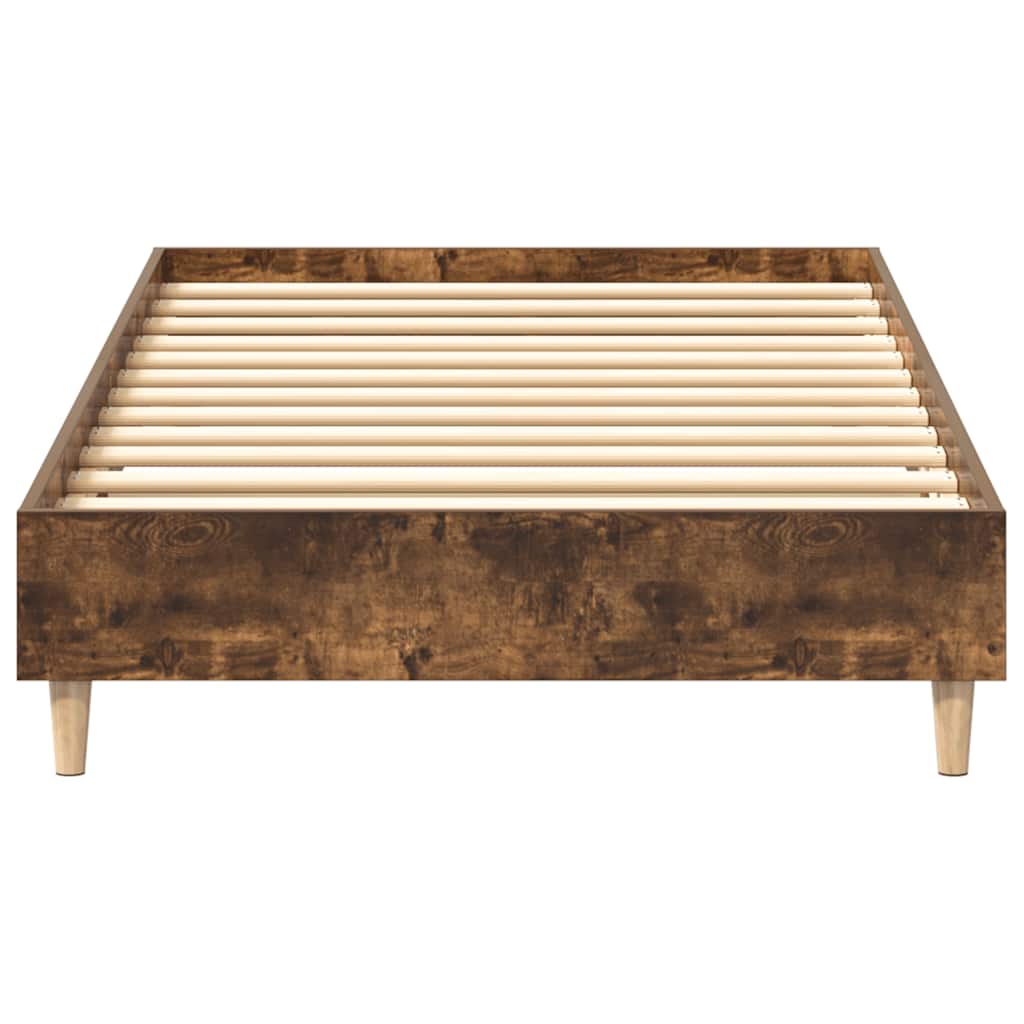 Rám Postele Bez Matrace Smoked Oak 100X200 Cm Engineered Wood