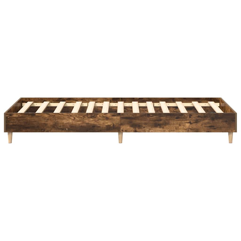 Rám Postele Bez Matrace Smoked Oak 100X200 Cm Engineered Wood