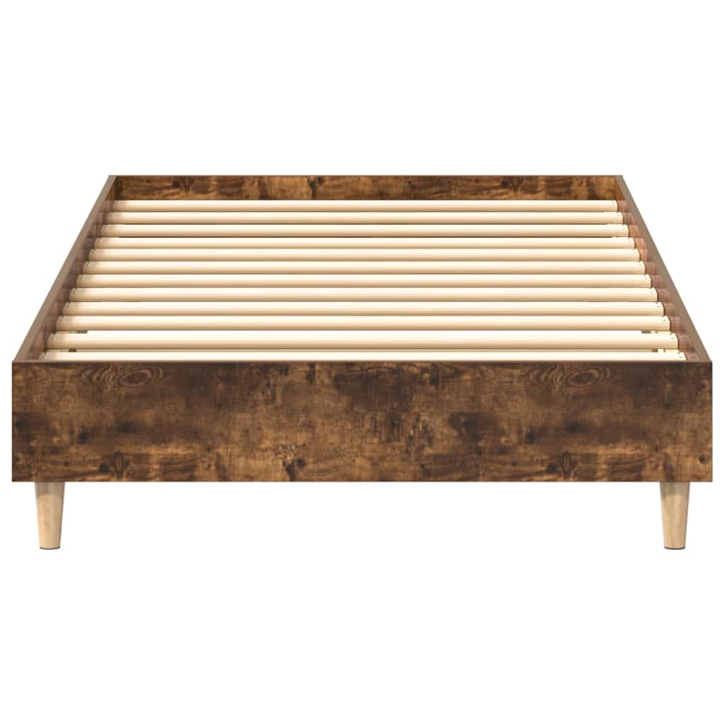 Rám Postele Bez Matrace Smoked Oak 90X200 Cm Engineered Wood