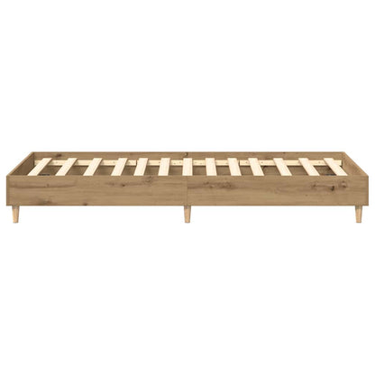 Rám Postele Bez Matrace Artisan Dub 90X200Cm Dřevěné Konstrukce