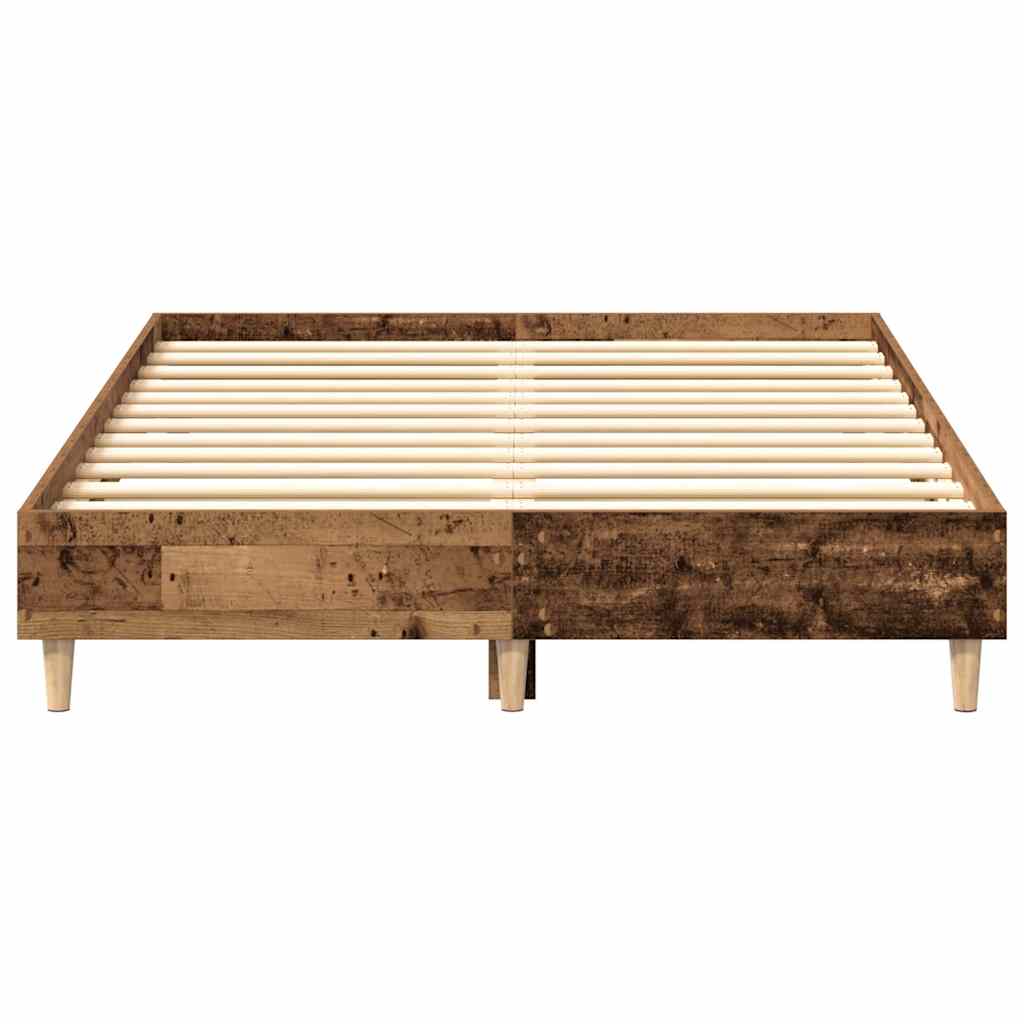 Rám Postele Bez Matrace Staré Dřevo 135X190 Cm Kompozitní Dřevo