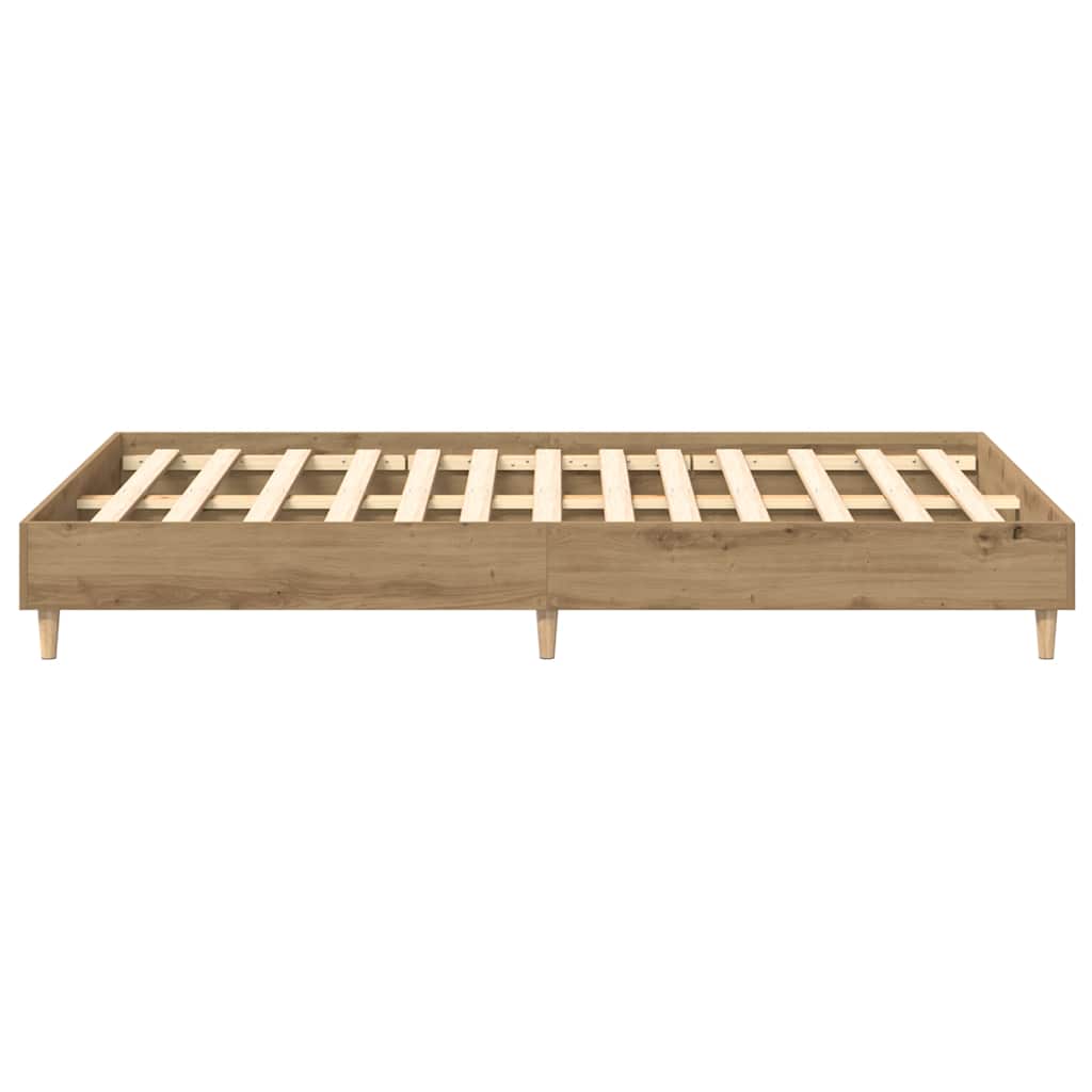 Rám Postele Bez Matrace Artisan Dub 135X190 Cm Kompozitní Dřevo