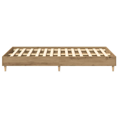 Rám Postele Bez Matrace Artisan Dub 135X190 Cm Kompozitní Dřevo