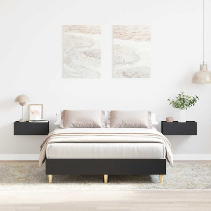 Rám Postele Bez Matrace Černý 120X190 Cm Kompozitní Dřevo