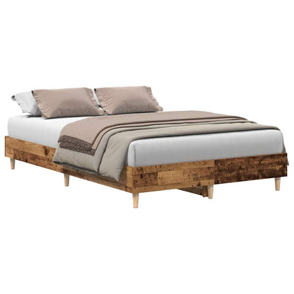 Rám Postele Bez Matrace Staré Dřevo 120X190 Cm Kompozitní Dřevo