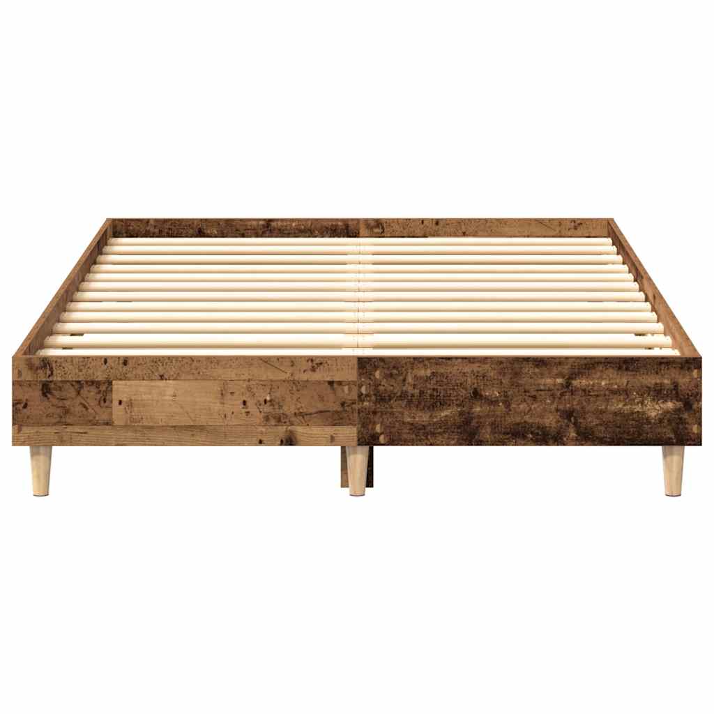 Rám Postele Bez Matrace Staré Dřevo 120X190 Cm Kompozitní Dřevo