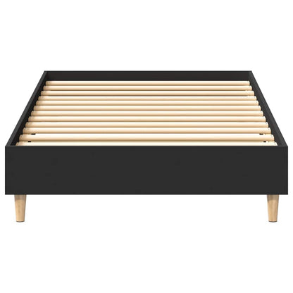 Rám Postele Bez Matrace Černý 90X190 Cm Technické Dřevo