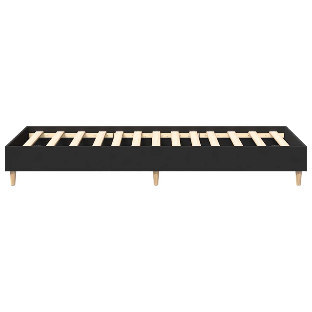 Rám Postele Bez Matrace Černý 90X190 Cm Technické Dřevo