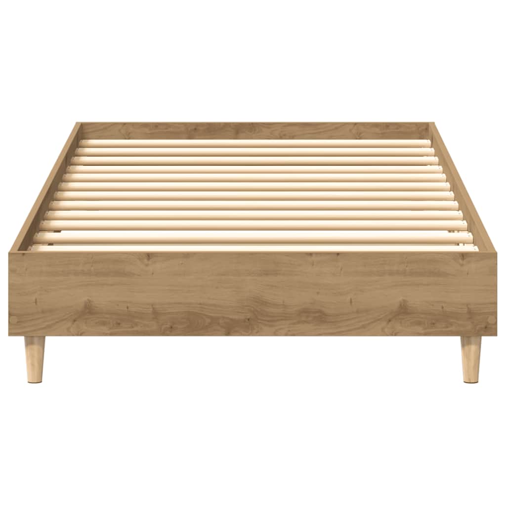 Rám Postele Bez Matrace Artisan Dub 90X190Cm Dřevěné Konstrukce