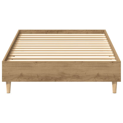 Rám Postele Bez Matrace Artisan Dub 90X190Cm Dřevěné Konstrukce